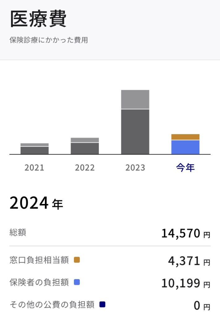 かかった医療費